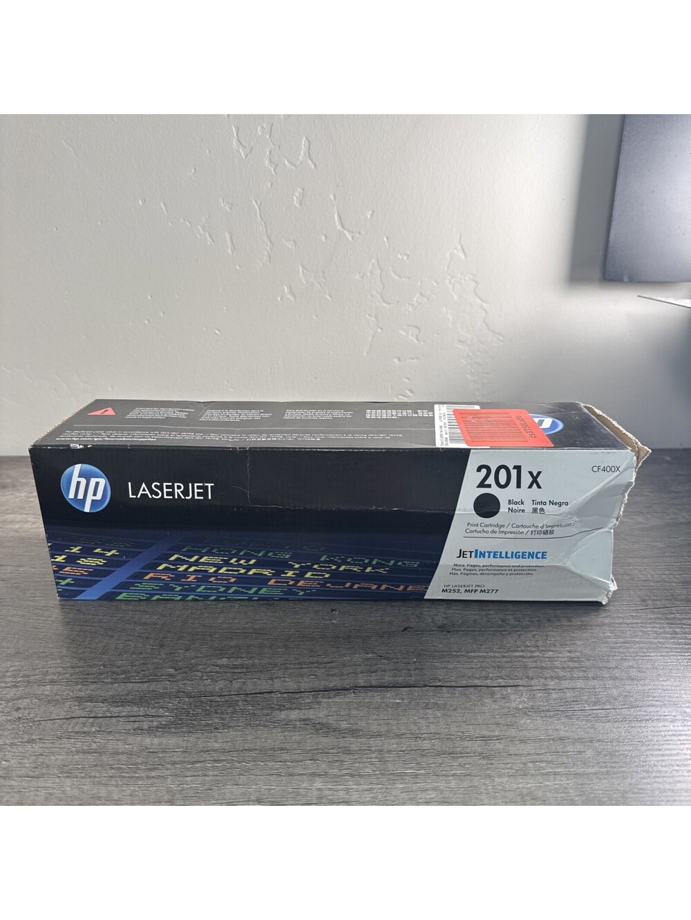 New Sealed Genuine OEM HP CF400X Black Toner 201X LaserJet Pro M252 8A23M2Aa